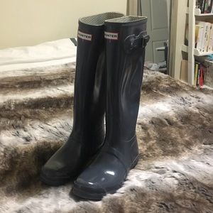 Hunter Rain Boots Grey